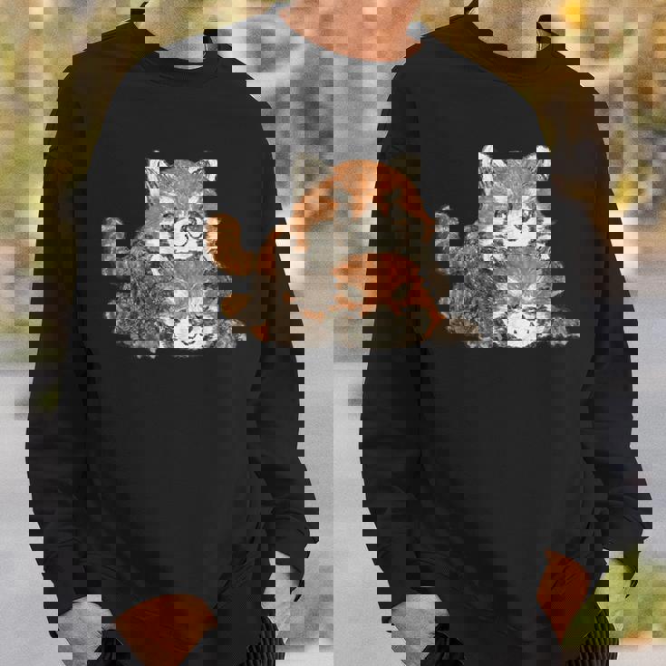 レッサーパンダ かわいい パンダ おもしろ 動物 アート イラスト スウェットシャツ 彼への贈り物