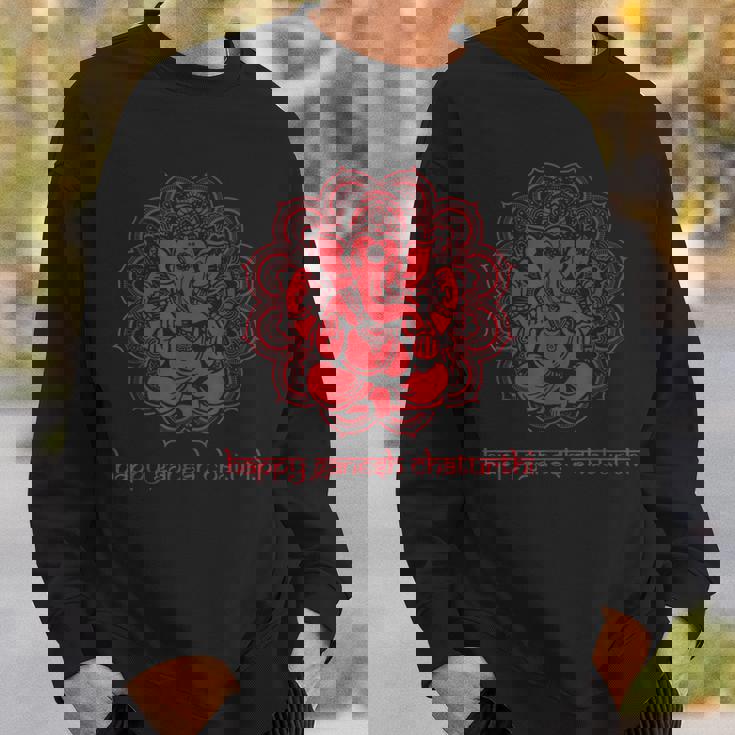 レッドガネーシャハッピーガネーシャ Chartuthi スウェットシャツ 彼への贈り物