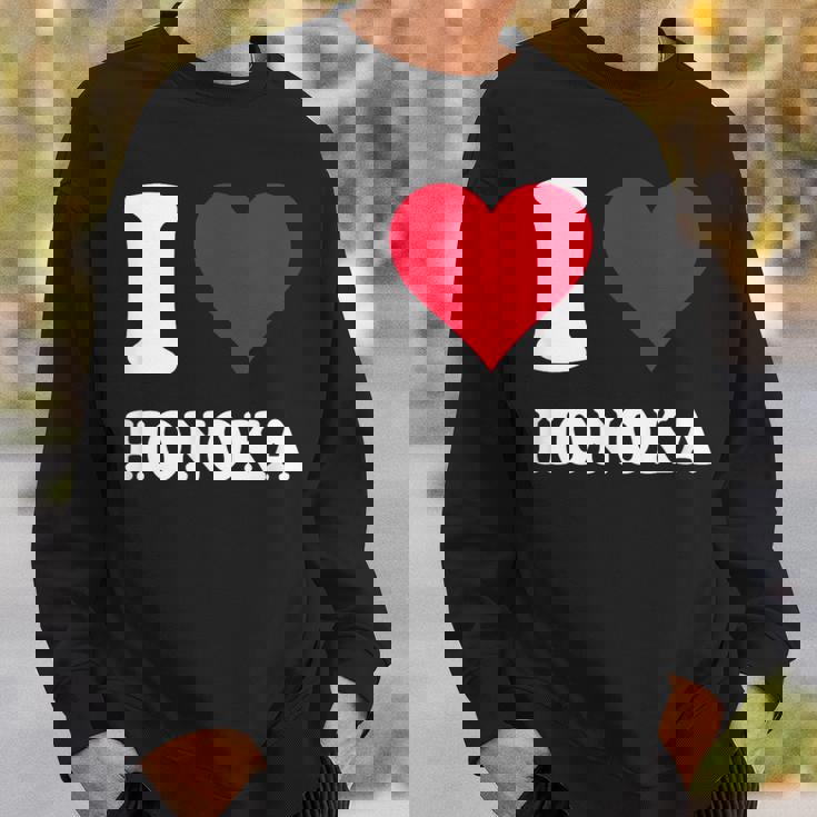 レッドハート I Love Honoka スウェットシャツ 彼への贈り物