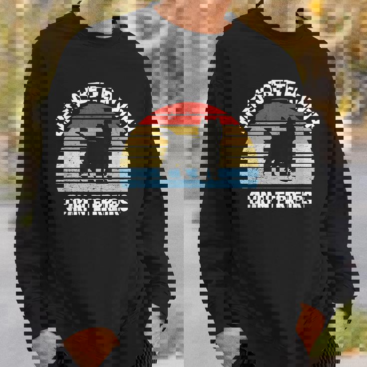 レトロ ケアンテリア 犬 スウェットシャツ 彼への贈り物