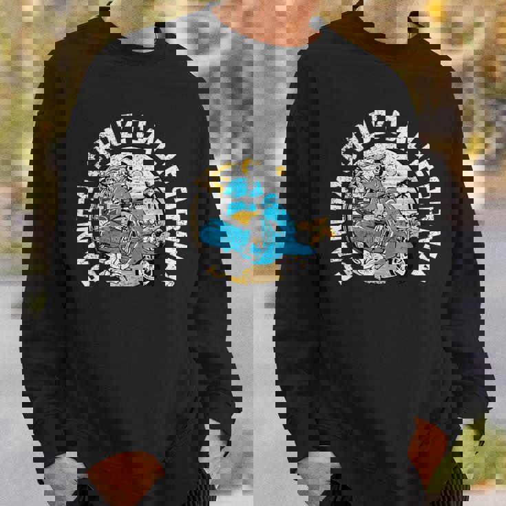 レトロ スケルトン ビーチ サンタクルーズ スウェットシャツ 彼への贈り物