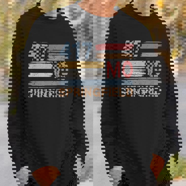 レトロ スプリングフィールド エリアコード 417 ミズーリ州 スウェットシャツ 彼への贈り物