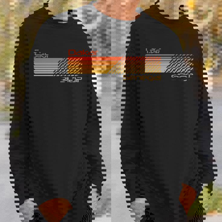 レトロ ダカール セネガル 長袖tシャツ スウェットシャツ 彼への贈り物