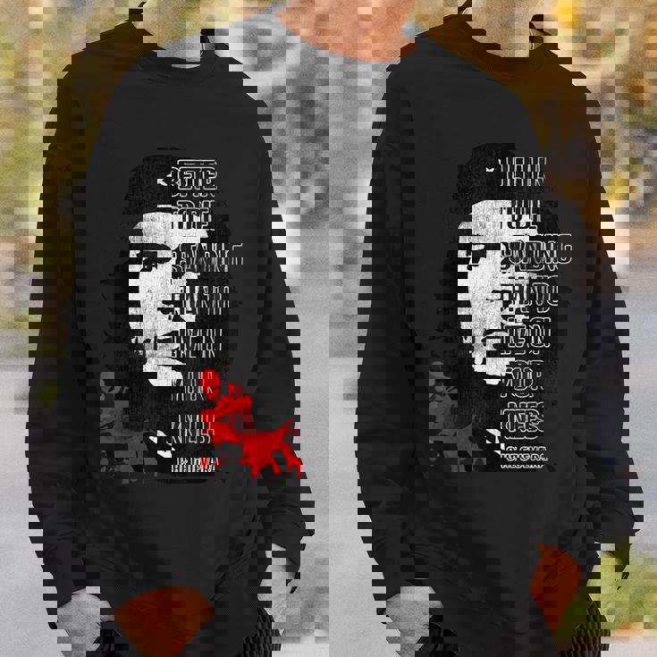 レトロ チェ・ゲバラアドミラー 革命的な引用句 ミーム スウェットシャツ 彼への贈り物