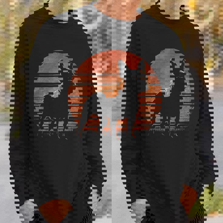 レトロ デザイン フレンチ ブルドッグ スウェットシャツ 彼への贈り物