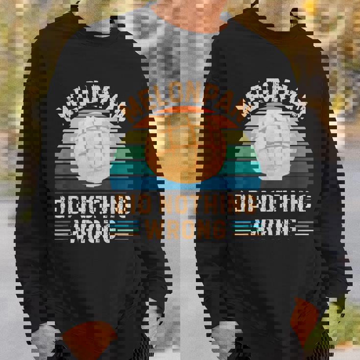 レトロ メロンパン Did Nothing Wrong ヴィンテージ メロンパン 食品愛好家 スウェットシャツ 彼への贈り物