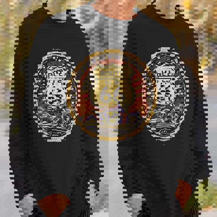 レトロ ルート66 ロードトリップ ヴィンテージ アドベンチャー スウェットシャツ 彼への贈り物