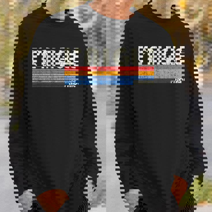 レトロ ヴィンテージ 70年代80年代スタイル L'aigle フランス スウェットシャツ 彼への贈り物