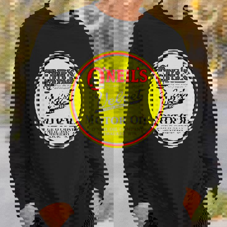 レトロ ヴィンテージ ガソリンスタンド オニールズ モーターオイル 車 バイク ガレージ スウェットシャツ 彼への贈り物