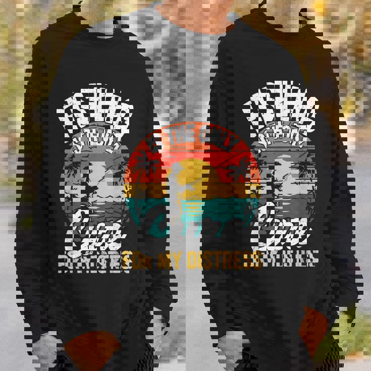 レトロ 釣り療法 メンタルヘルス ストレス解消 フィッシャーマン スウェットシャツ 彼への贈り物