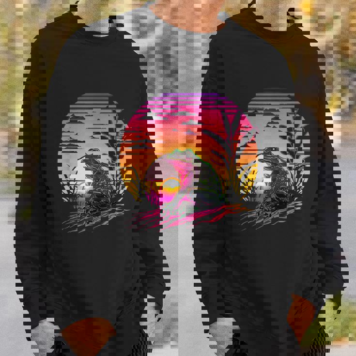 レトロなエステティックフロッグ スウェットシャツ 彼への贈り物