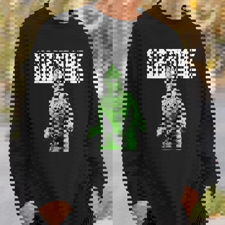 レトロなスリースタック爬虫類エイリアンのグラフィック。 スウェットシャツ 彼への贈り物