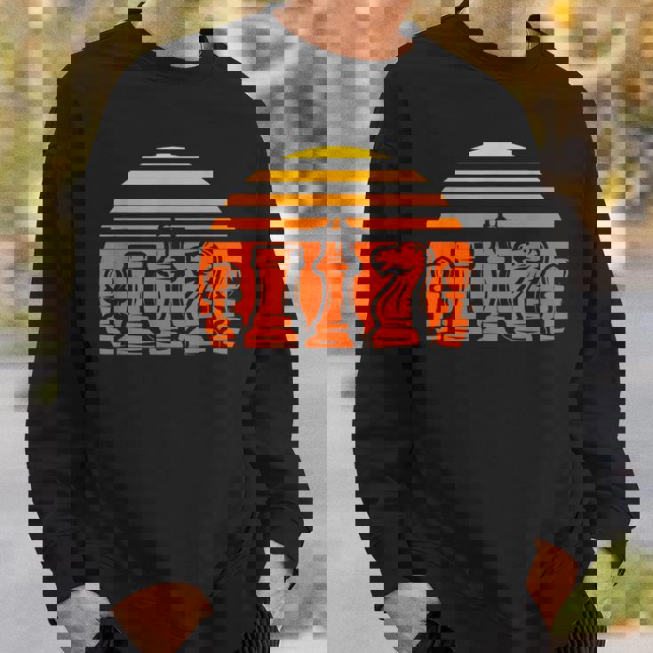 レトロなチェス駒 ヴィンテージ チェックメイト グランドマスター プレーヤー スウェットシャツ 彼への贈り物