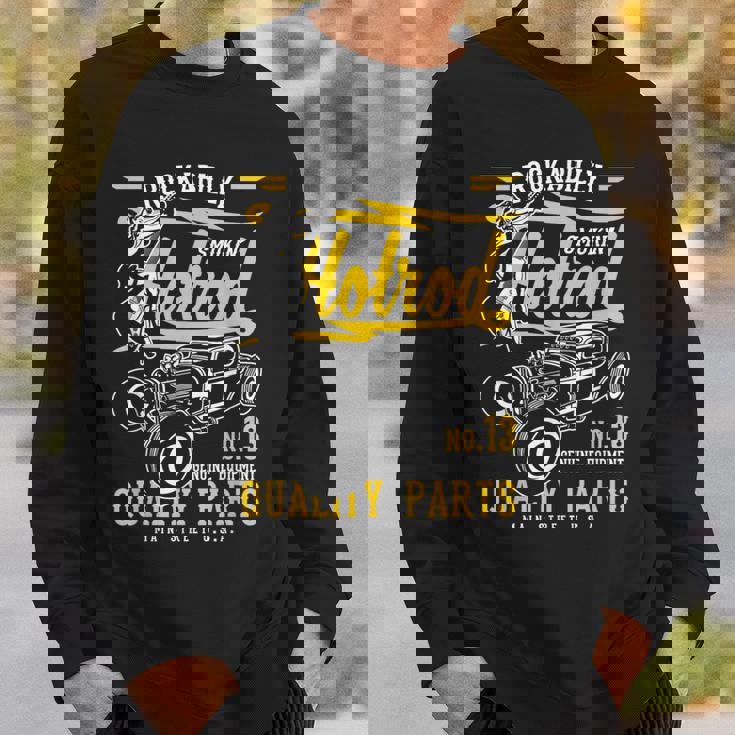 レトロなヴィンテージスタイルのホットロッドデザイン。 スウェットシャツ 彼への贈り物