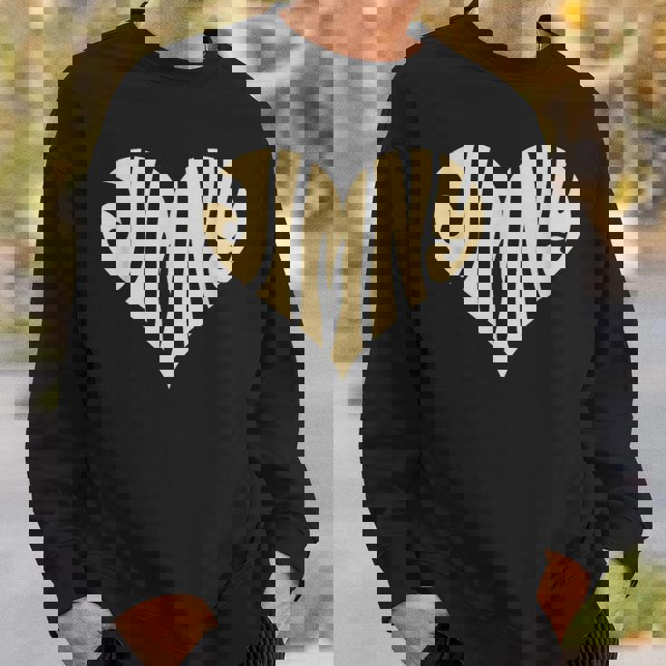 レトロなヴィンテージスタイルのラブハート。ジムニーアイボリーにフィット。 スウェットシャツ 彼への贈り物