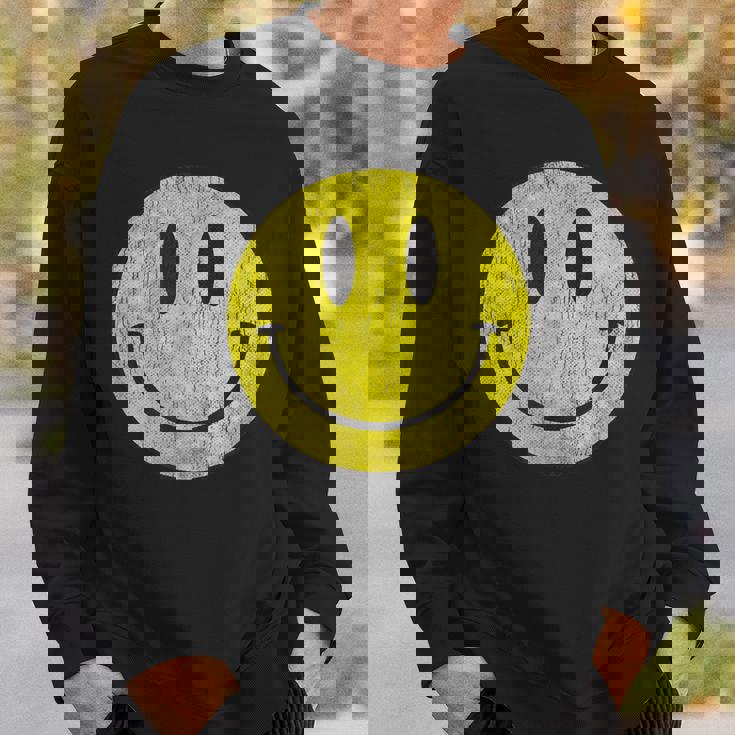 レトロアシッドハウス 80年代90年代ヴィンテージスマイルtシャツ アンティーク調 スウェットシャツ 彼への贈り物