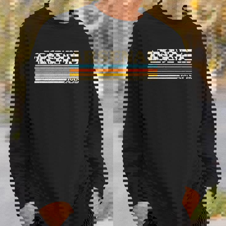 レトロストライプアーセナル。 スウェットシャツ 彼への贈り物