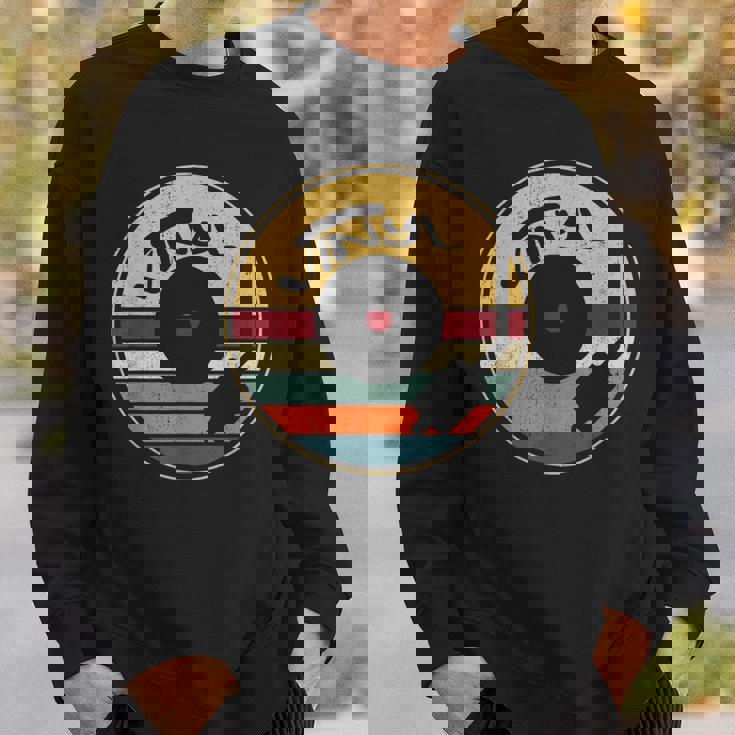 レトロビニールレコード ヴィンテージビニール Lpレコード スウェットシャツ 彼への贈り物