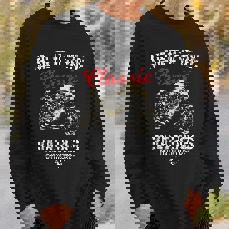 レトロマン島ttレースヴィンテージバイクレース スウェットシャツ 彼への贈り物