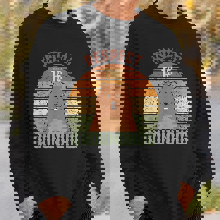 レトロリスペクトザグラウンドホッグハッピーグラウンドホッグデー2025 スウェットシャツ 彼への贈り物