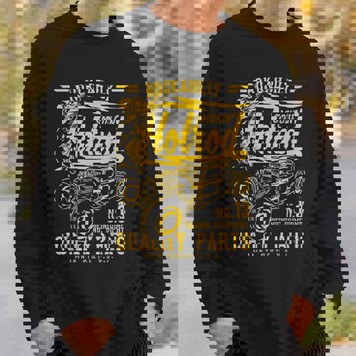 レトロヴィンテージスタイルのホットロッドロカビリーアンティーク調デザイン。 スウェットシャツ 彼への贈り物