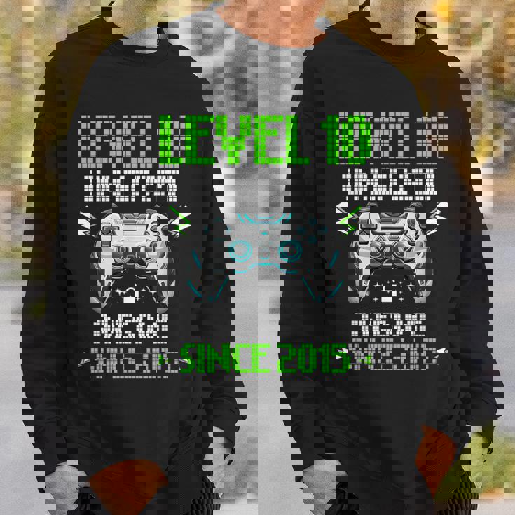 レベル 10 アンロック 素晴らしい 2015 ビデオゲーム 10歳の誕生日 スウェットシャツ 彼への贈り物