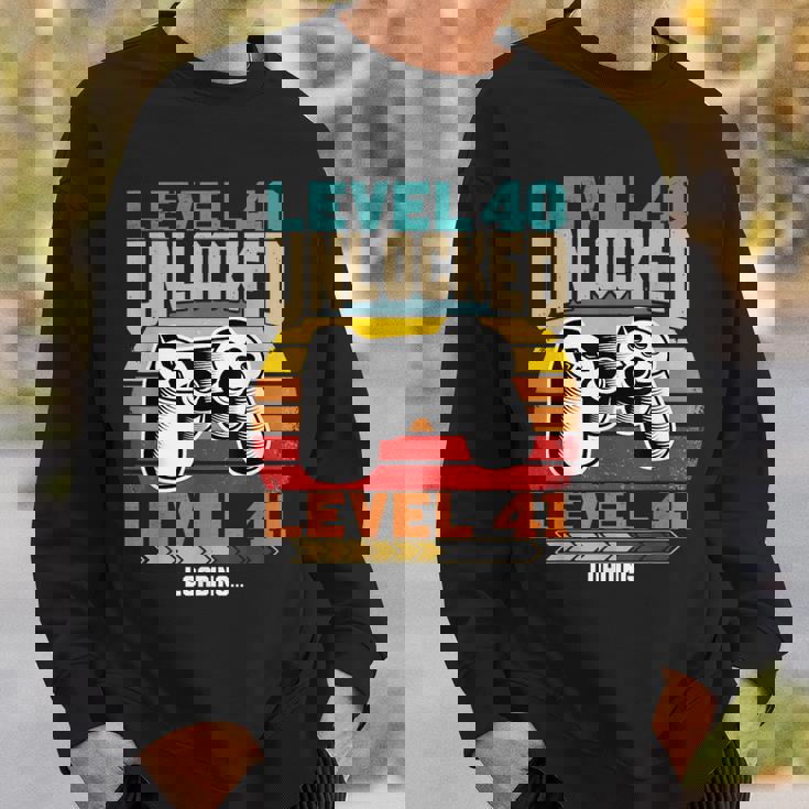 レベル40 アンロック レベル41 ロード中 40歳の誕生日 スウェットシャツ 彼への贈り物