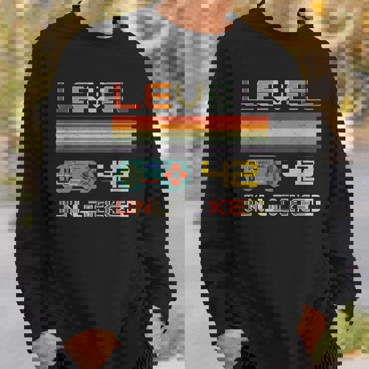 レベル42 アンロック ゲーマー 42歳の誕生日 スウェットシャツ 彼への贈り物