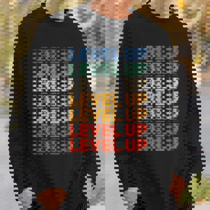 レベルアップ ビデオゲーム ゲーム レトロ ゲーマー スウェットシャツ 彼への贈り物
