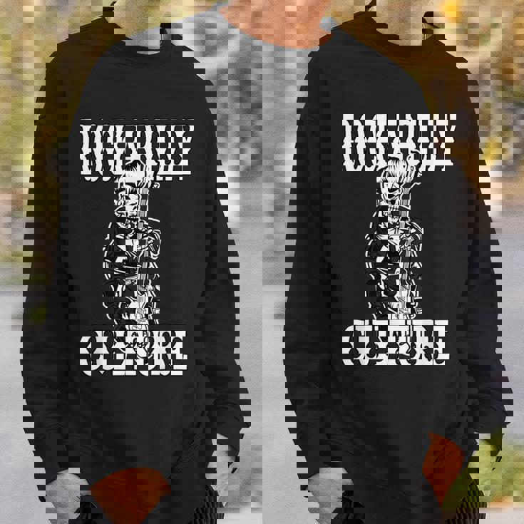 ロカビリー カルチャー ロック スカル タトゥー ピンナップ ロカビリー スウェットシャツ 彼への贈り物