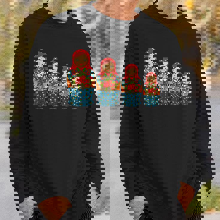 ロシアの人形 ロシアのマトリョーシカ フィギュア スウェットシャツ 彼への贈り物