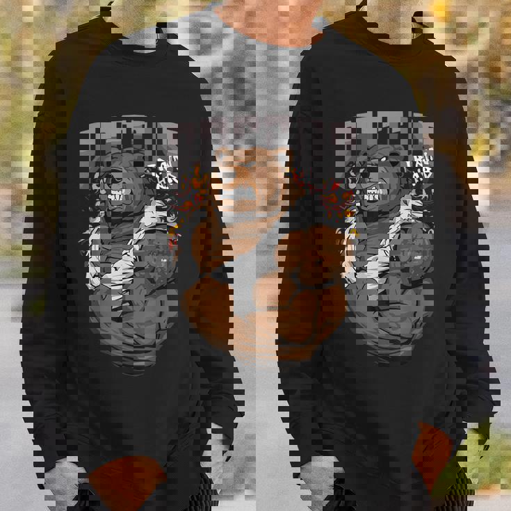 ロシアンベア ジム ストロングベア 動物 ロシア 国立動物 スウェットシャツ 彼への贈り物