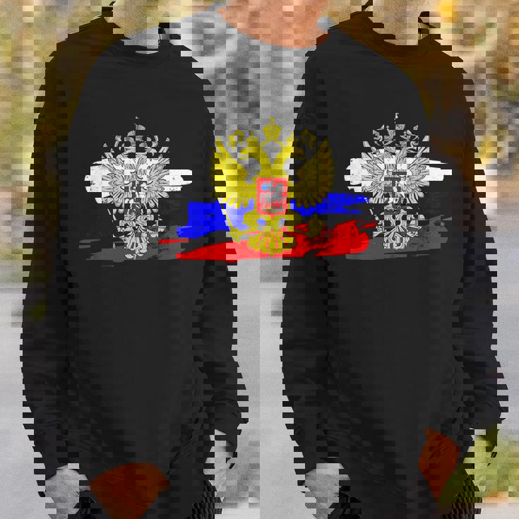 ロシア国章 ロシア国旗 イーグルエンブレム付き スウェットシャツ 彼への贈り物