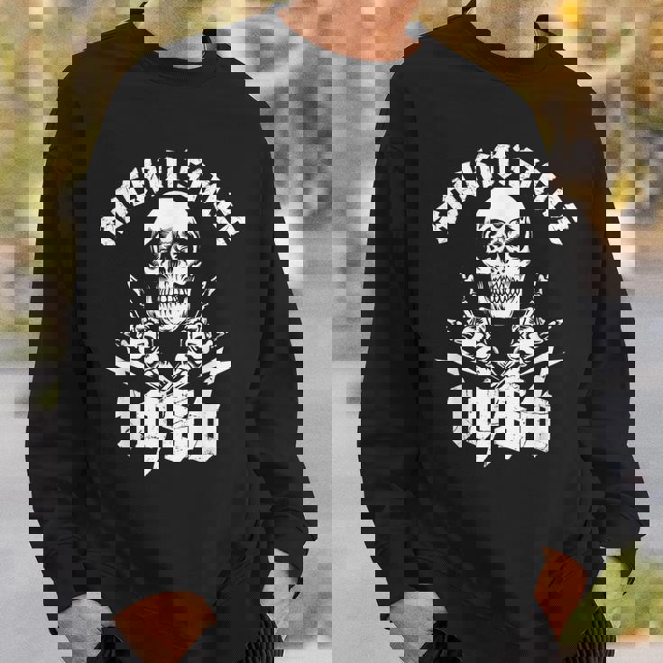 ロッキン・シンス1986年 36歳スカル・ロック・ハンズ スウェットシャツ 彼への贈り物