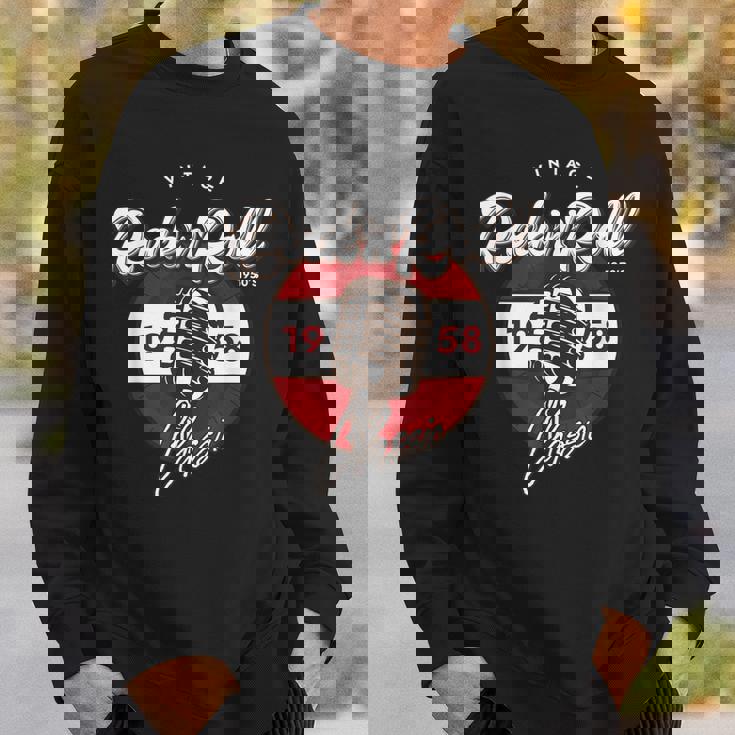 ロックンロール ソックス ホップ ダンス レトロ 1950年代 パーティー ヴィンテージ レトロ スウェットシャツ 彼への贈り物