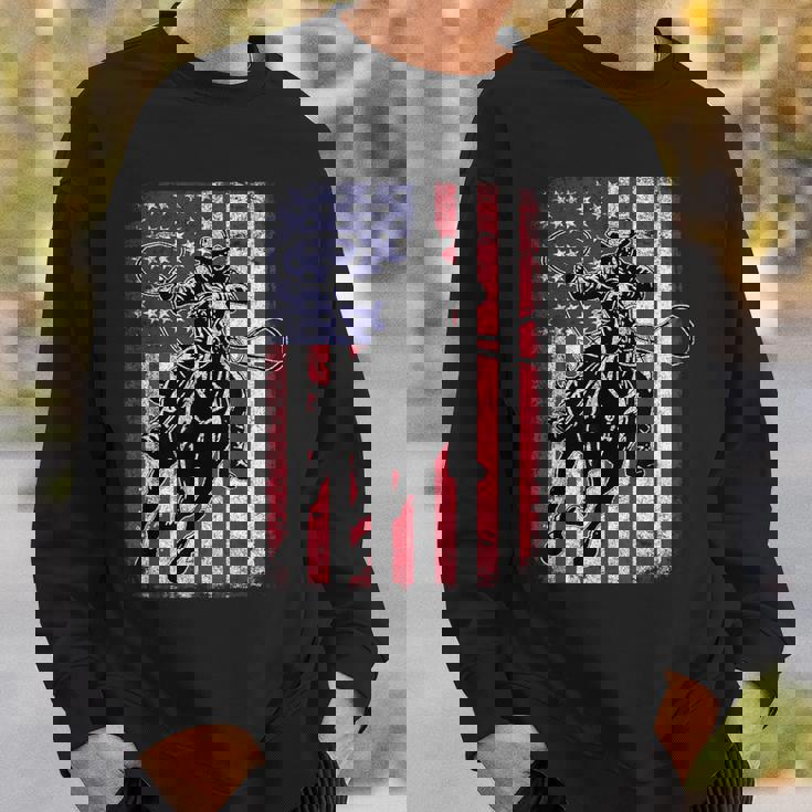 ロデオ 馬 アメリカ国旗 アメリカ カントリー カウボーイ ウェスタン スウェットシャツ 彼への贈り物