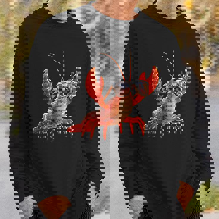 ロブスター 甲殻類 大型カニ ロブスター スイートロブスター スウェットシャツ 彼への贈り物