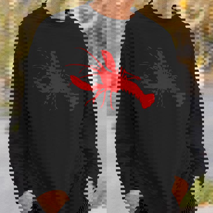 ロブスターレッドシルエット スウェットシャツ 彼への贈り物