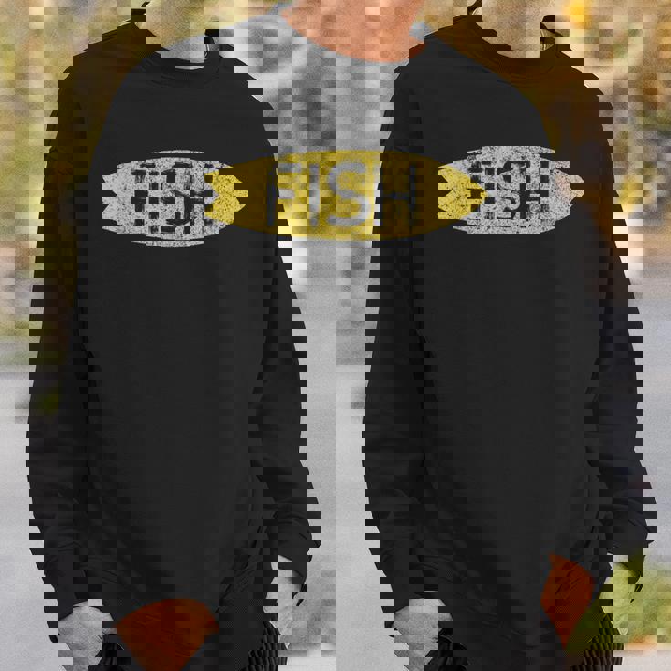 ロングボード サーフボード ヴィンテージ レトロ フィッシュタイプ スウェットシャツ 彼への贈り物