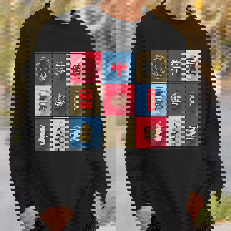 ロンドンバス スカイライン イギリス国旗 ユニオンジャック スウェットシャツ 彼への贈り物