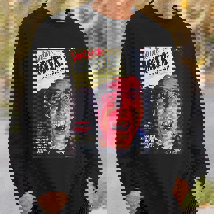 ヴァンパイア ハロウィン ホラー ヴィンテージ ドラキュラ コミックブック レトロ スウェットシャツ 彼への贈り物