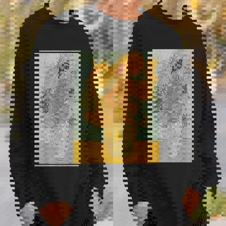 ヴィンセント・ヴァン・ゴッホのひまわり スウェットシャツ 彼への贈り物