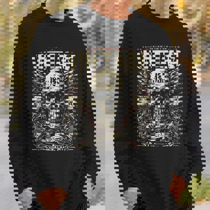 ヴィンテージ 1965 1965年誕生 誕生日 スカル バイカー バイク スウェットシャツ 彼への贈り物