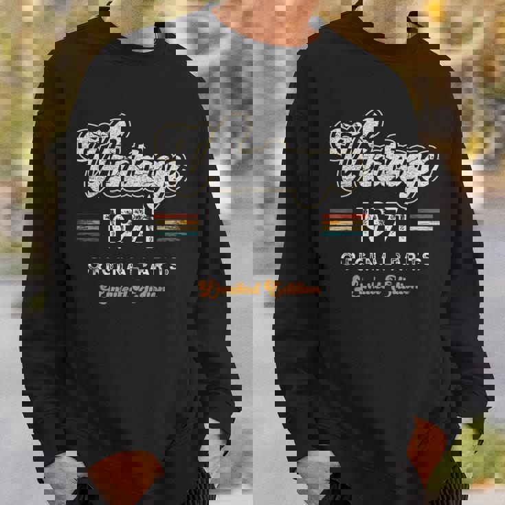 ヴィンテージ 1971 オリジナル・パーツ 限定版 54歳の誕生日 スウェットシャツ 彼への贈り物