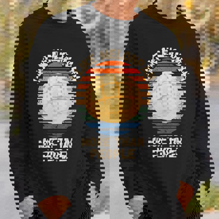 ヴィンテージ I Like Melonpan More Than People レトロ メロンパン スウェットシャツ 彼への贈り物