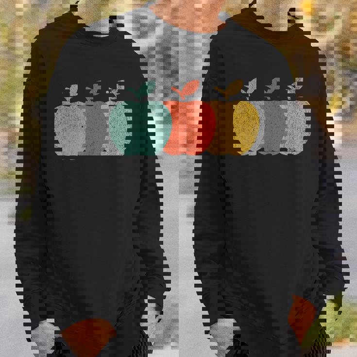 ヴィンテージ りんご フルーツ りんご デザイン スウェットシャツ 彼への贈り物