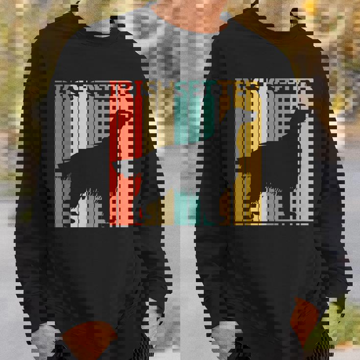 ヴィンテージ アイリッシュセッター 犬の飼い主と恋人 スウェットシャツ 彼への贈り物