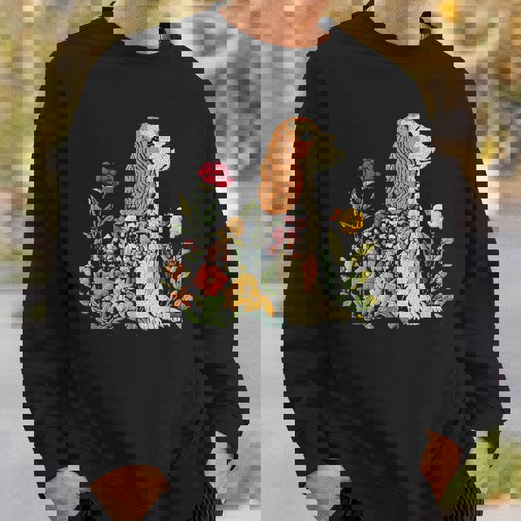 ヴィンテージ コッカー スパニエル ママ 犬 飼い主 母の日 スウェットシャツ 彼への贈り物