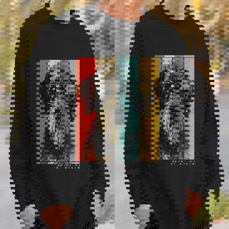 ヴィンテージ ジャイアント シュナウザー 犬 ママ パパ キッズ メンズ レディース スウェットシャツ 彼への贈り物