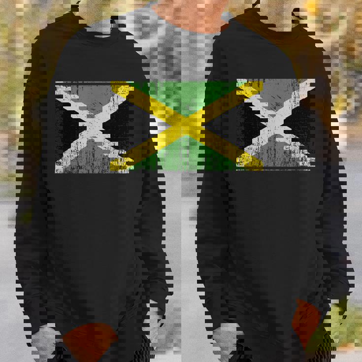 ヴィンテージ ジャマイカ バナー ファン ジャマイカ 国旗 レトロ スウェットシャツ 彼への贈り物